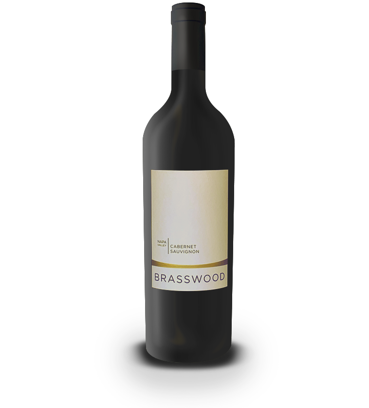 An image of a bottle of Cabernet Sauvignon wine from Brasswood Estate.