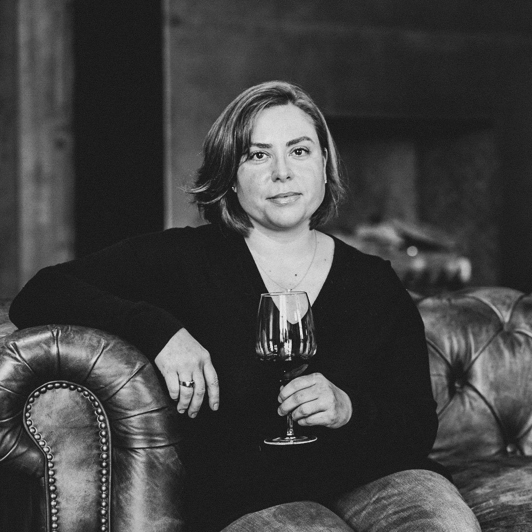 A photograph of Angelina Mondavi, Brasswood Consulting Winemaker