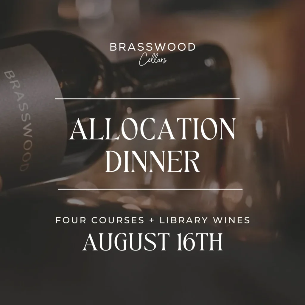 Brasswood Events Allocation Dinner, August 16th